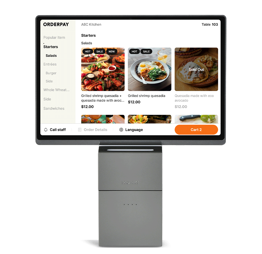 ORDERPAY animated demonstration gif 2